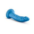 Neo Elite 7.5 in. Silicone Dual Density Dildo Neon Blue - Fantasies Boutique