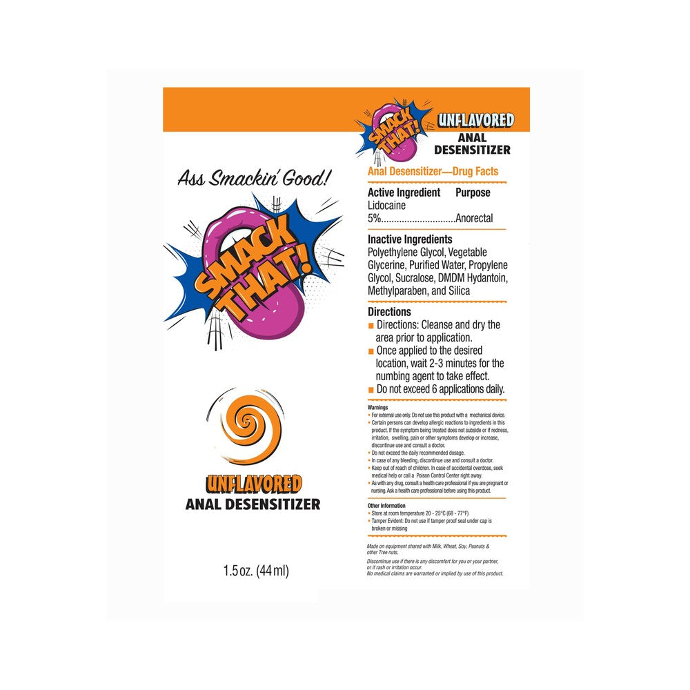 Smack That Anal Desensitizer Unflavored 1.5 oz.