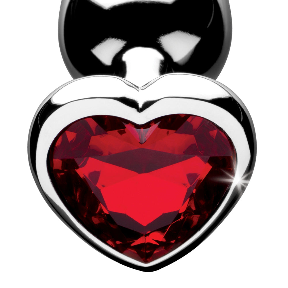 Booty Sparks Red Heart Gem Anal Plug Small