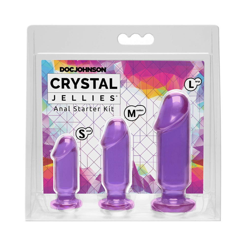 Crystal Jellies  Anal Starter Kit Purple - Fantasies Boutique