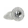 Pillow Talk Fancy Glass Anal Plug with Glitter and Gem Base