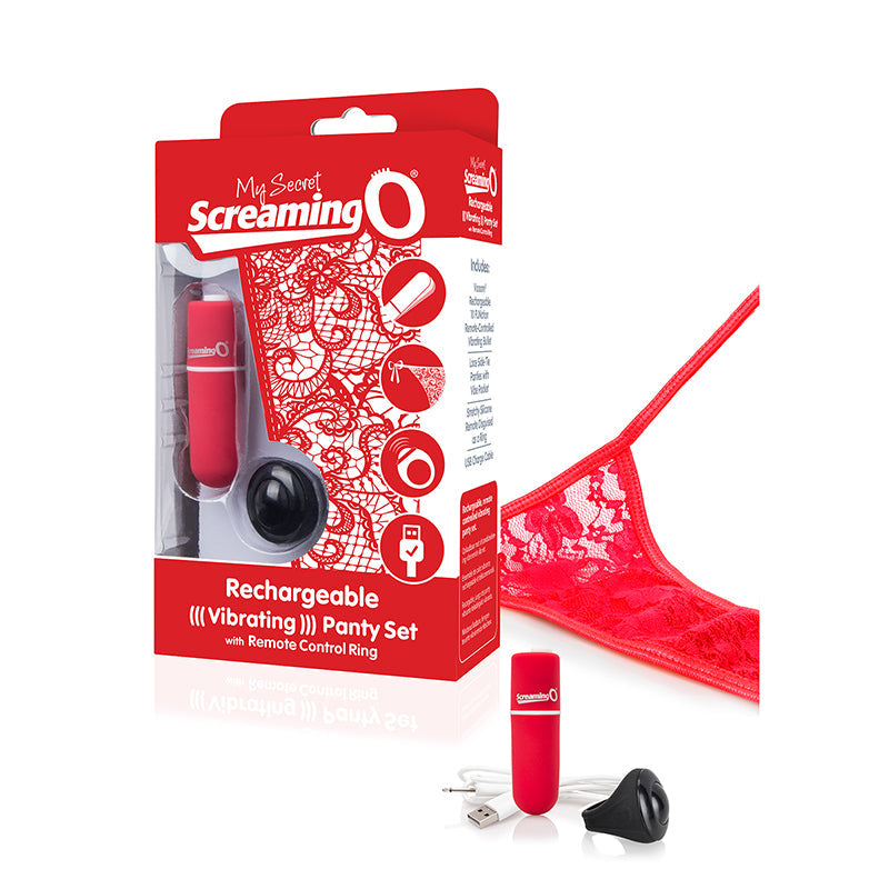 Screaming O My Secret Charged Remote Control Panty Vibe - Red - Fantasies Boutique