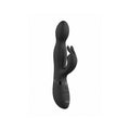 VIVE NIVA Rechargeable 360° Rotating Silicone Rabbit Vibrator Black - Fantasies Boutique