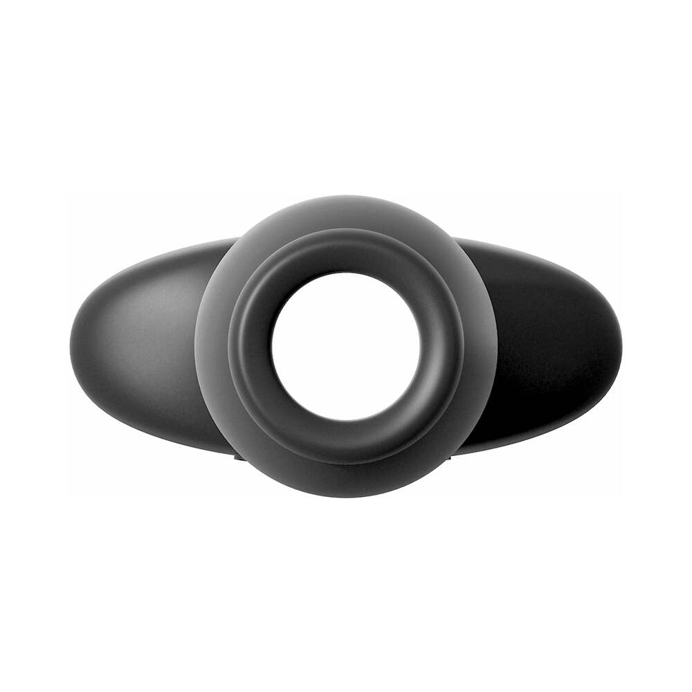 Pipedream Anal Fantasy Collection Silicone Open Wide Tunnel Plug Black - Fantasies Boutique