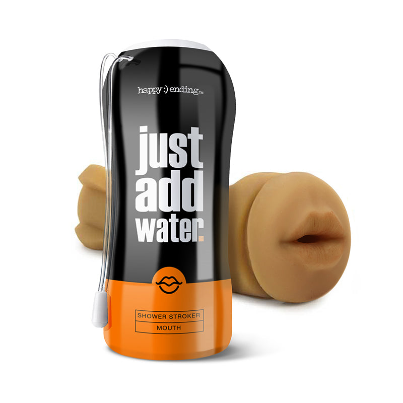 Happy Ending Just Add Water Self-Lubricating Shower Stroker - Mouth - Fantasies Boutique