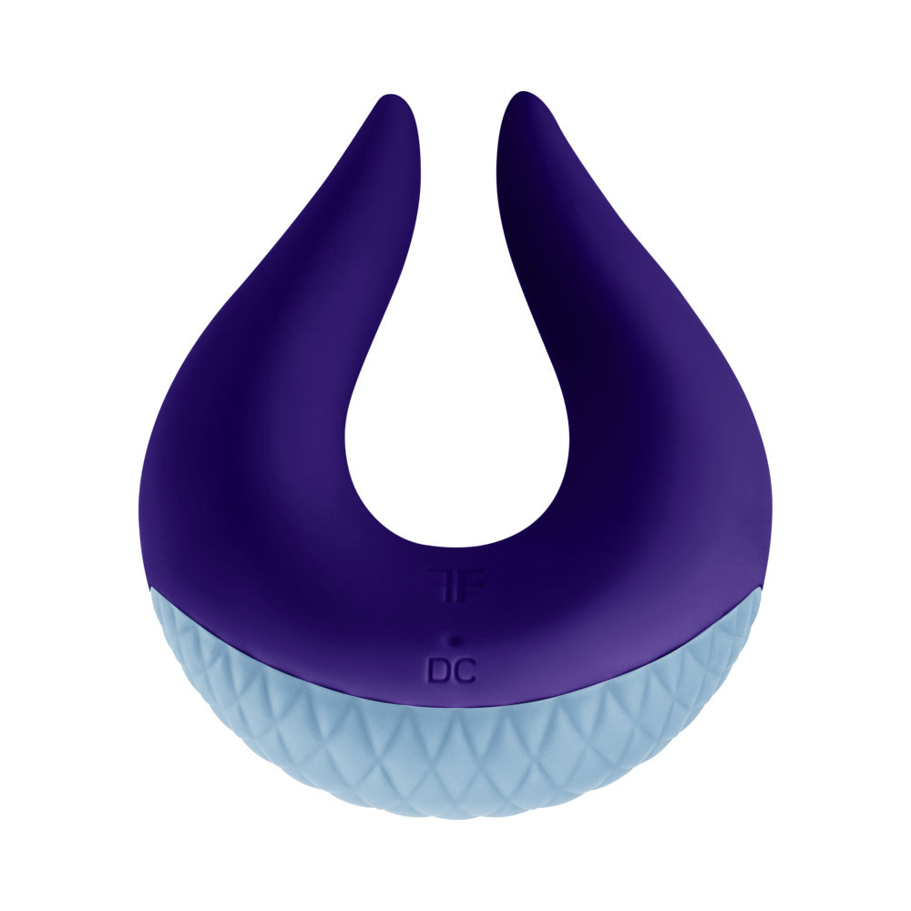 FemmeFunn Volea Rechargeable Silicone Fluttering Tip Vibrator Dark Purple - Fantasies Boutique