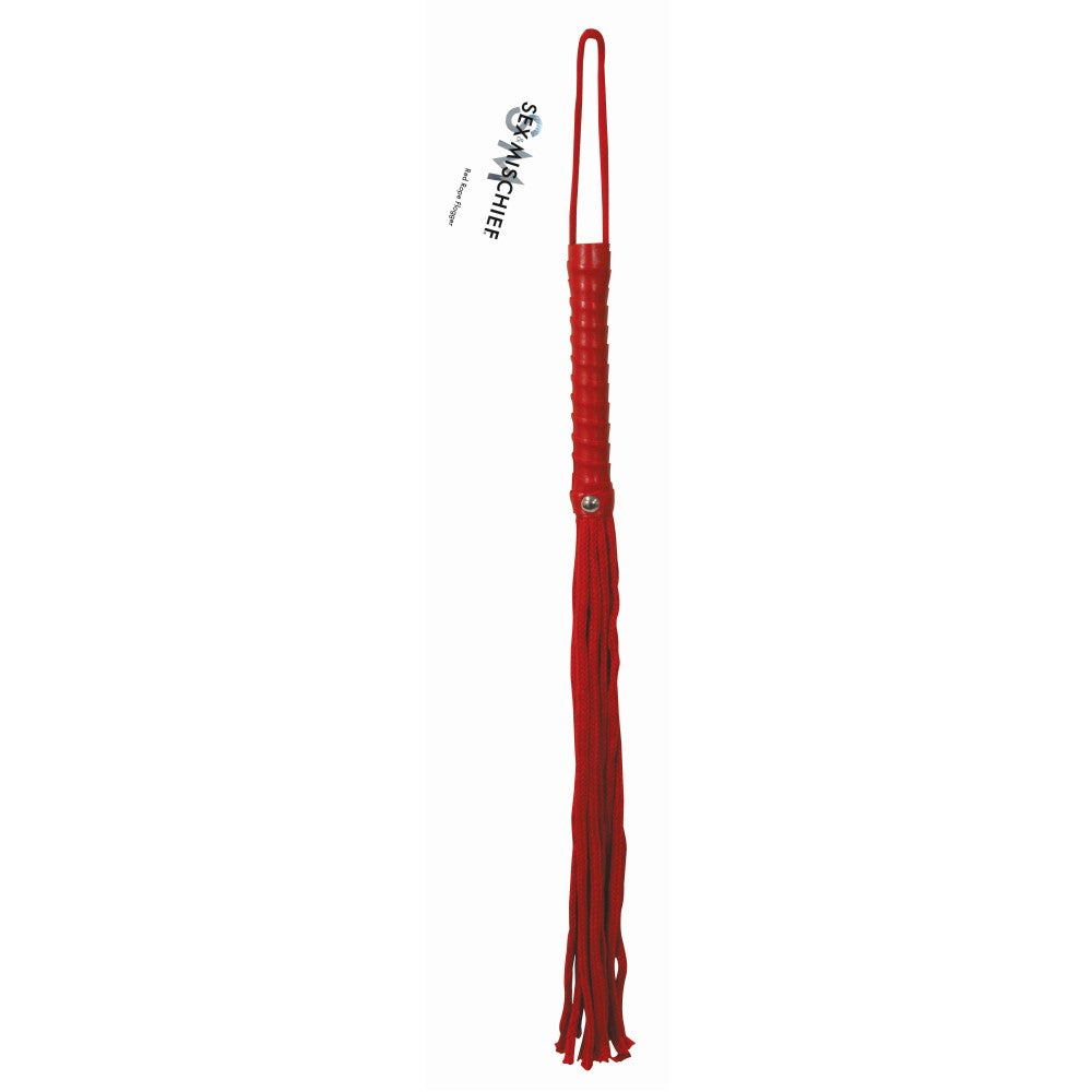 Sportsheets Sex & Mischief Rope Flogger Red - Fantasies Boutique