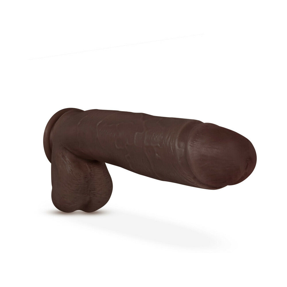 Dr. Skin Mr. Mister Realistic 10.5 in. Dildo with Balls Brown - Fantasies Boutique