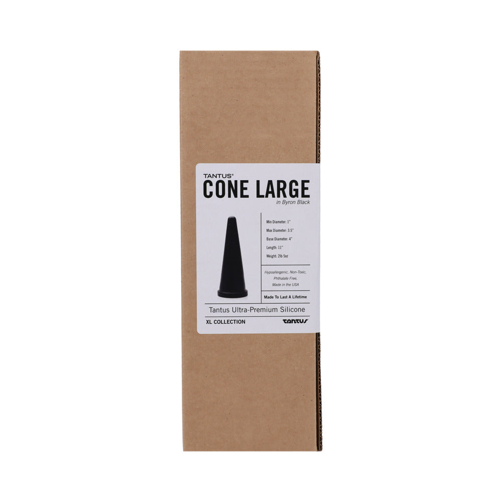 Tantus Cone Large Dildo Onyx - Fantasies Boutique