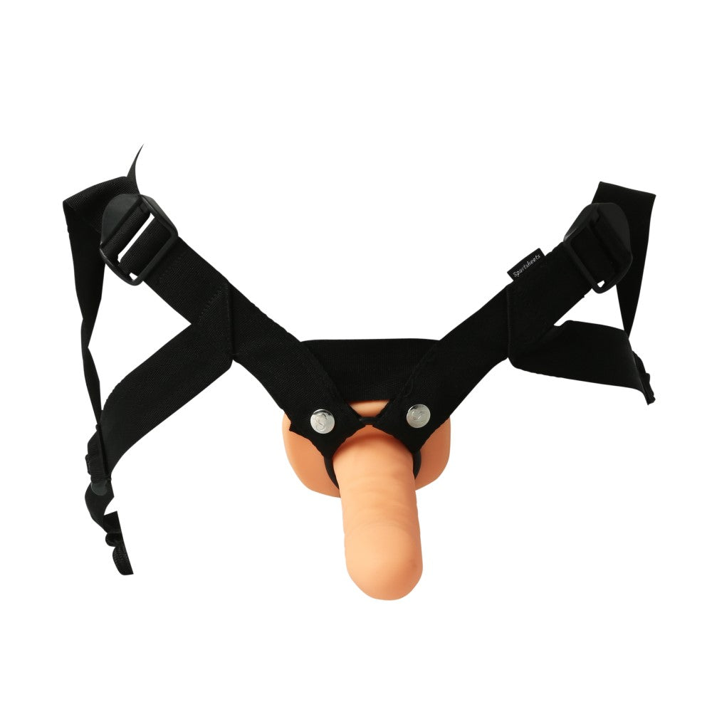 Sportsheets Everlaster Stud 6.5 in. Hollow Dildo with Adjustable Strap-On Harness - Fantasies Boutique