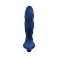 Gender X True Blue Rechargeable Thrusting Silicone Vibrator Blue - Fantasies Boutique