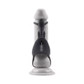 Zero Tolerance Saddle Up Rechargeable Vibrating C-Ring & Girth Enhancer Silicone Black - Fantasies Boutique