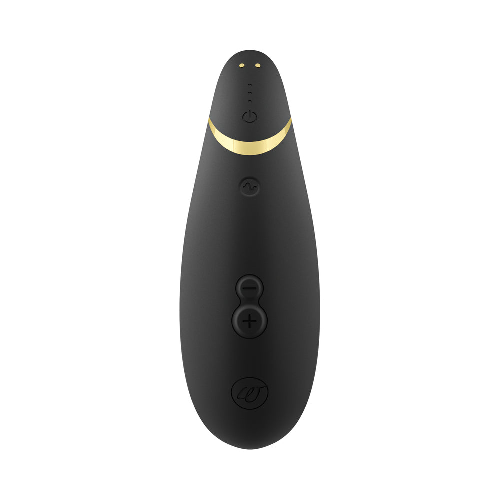Womanizer Premium 2 Rechargeable Silicone Luxurious Pleasure Air Clitoral Stimulator Black - Fantasies Boutique
