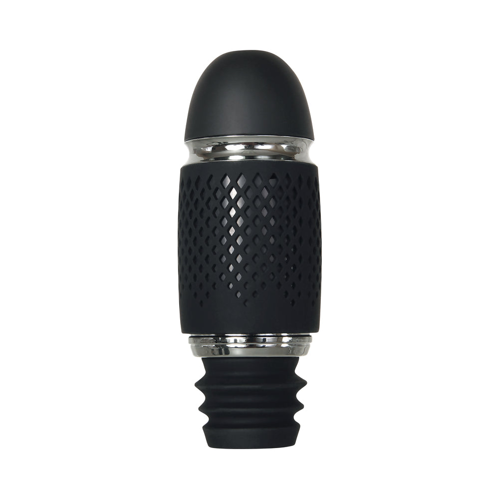 Evolved Thrust & Go Thrusting Vibrator With 2 Shafts and Suction Cup Base Black - Fantasies Boutique