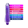 Glow Dicks Molly Color Changing 8 in. Vibrating Dildo Glitter Purple - Fantasies Boutique