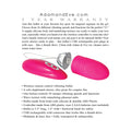 Adam & Eve Turn Me On Love Bullet Rechargeable Remote-Controlled Silicone Egg Vibrator Pink - Fantasies Boutique
