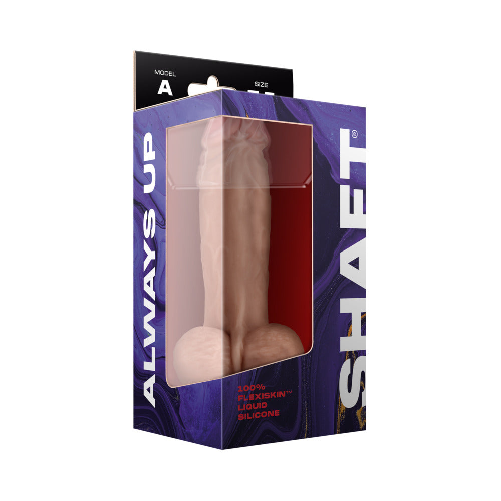 Shaft Model A: 7.5 in. Dual Density Silicone Dildo with Balls Pine - Fantasies Boutique