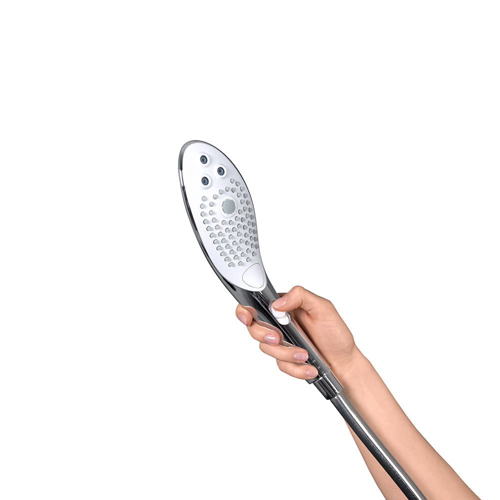 Womanizer Wave Shower Head Masturbator Chrome - Fantasies Boutique