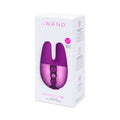 Le Wand Chrome Double Vibe Rechargeable Silicone Mini Vibrator Dark Cherry - Fantasies Boutique