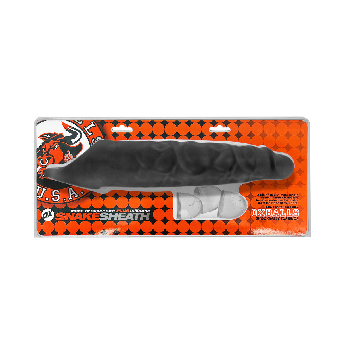 OxBalls Snake Deep-Reacher Cocksheath Black Ice - Fantasies Boutique