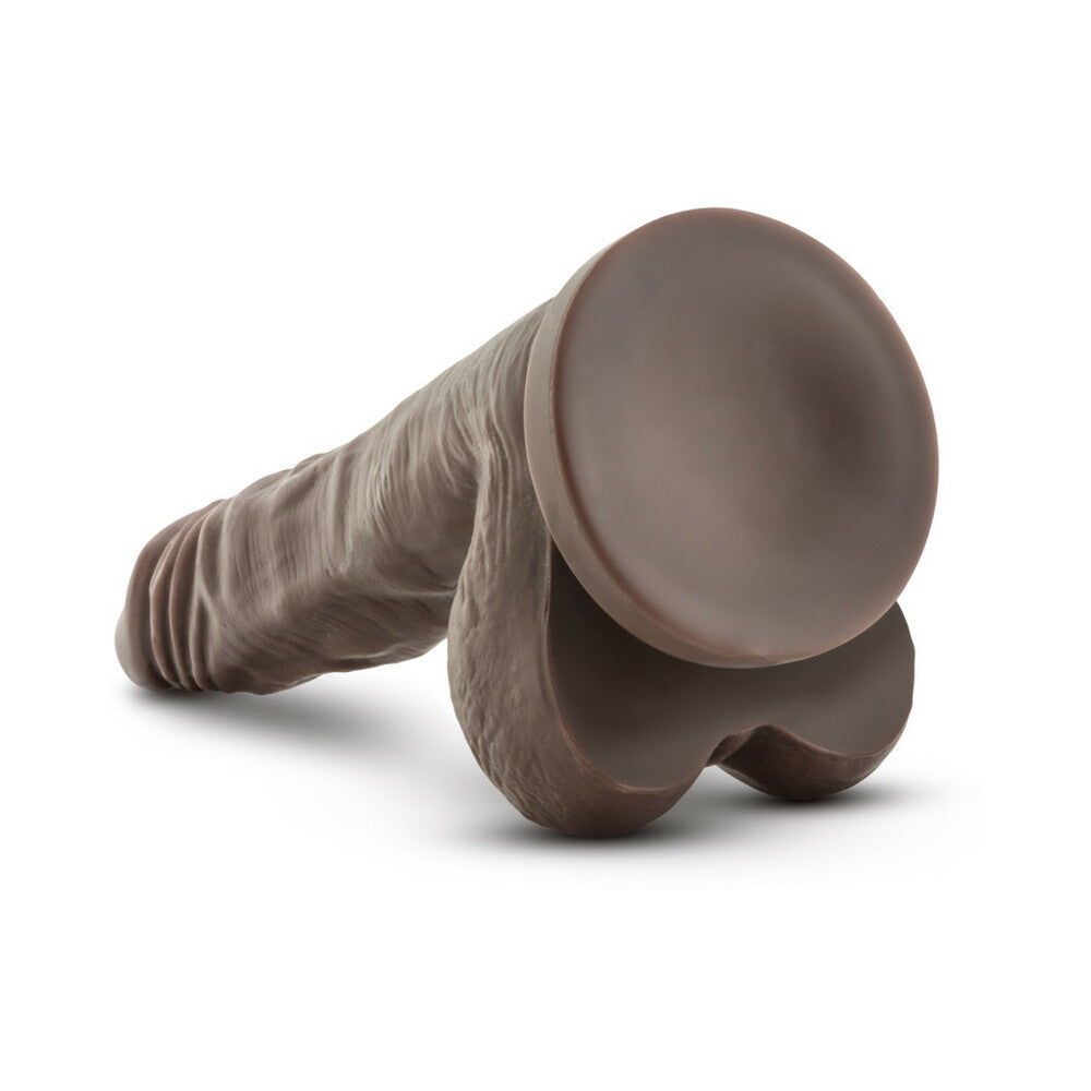 Dr. Skin Stud Muffin Realistic 8.5 in. Dildo with Balls Brown - Fantasies Boutique