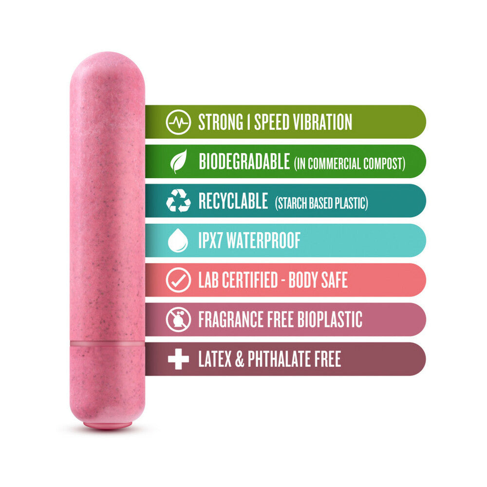 Blush Gaia Eco Bullet Single-Speed Vibrator Coral - Fantasies Boutique