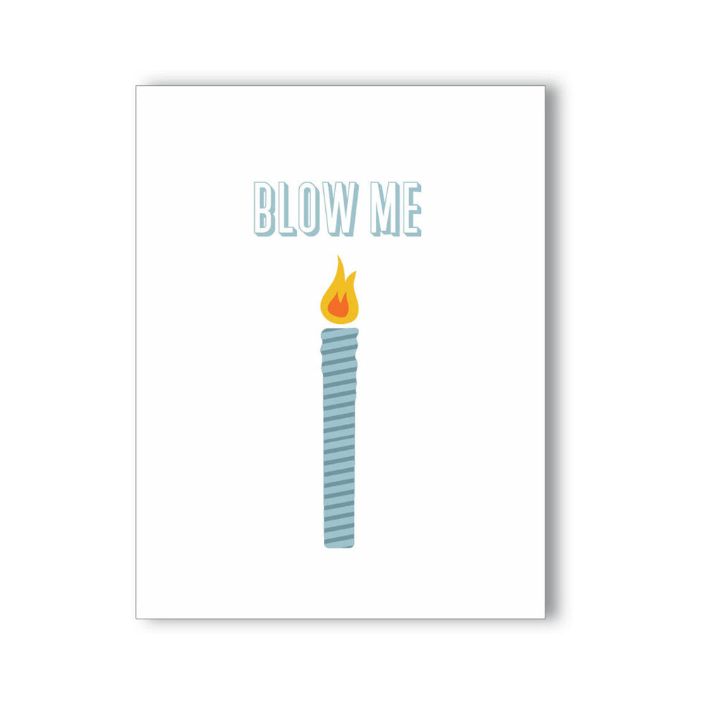 Blow Me Candle Naughty Kard - Fantasies Boutique