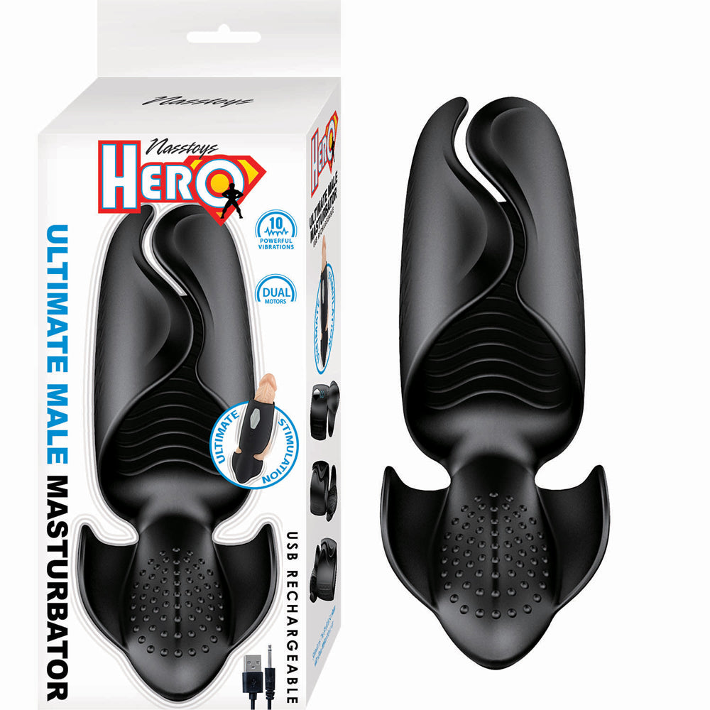Hero Ultimate Male Masturbator Black - Fantasies Boutique