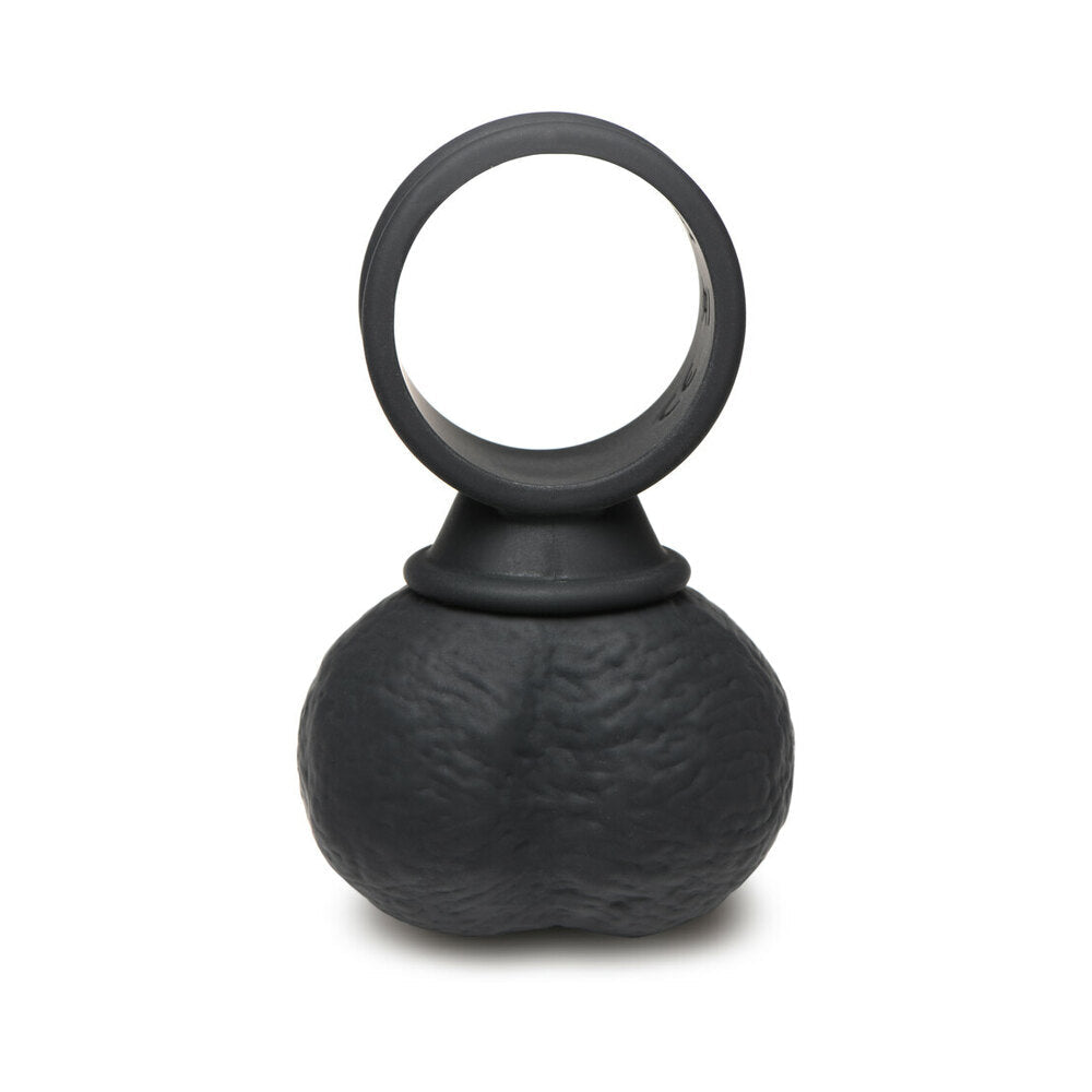 Jock 28X Vibrating Silicone Balls with Remote Control XL Black - Fantasies Boutique
