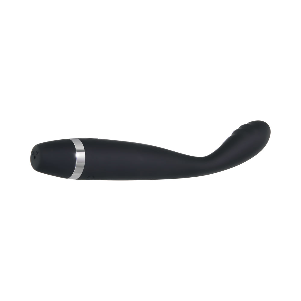 Evolved Skinny G Rechargeable Silicone Sli mline G-Spot Vibrator Black - Fantasies Boutique