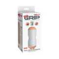 PDX Tight Grip Pussy & Mouth Dual Density Squeezable Masturbator Beige/White - Fantasies Boutique