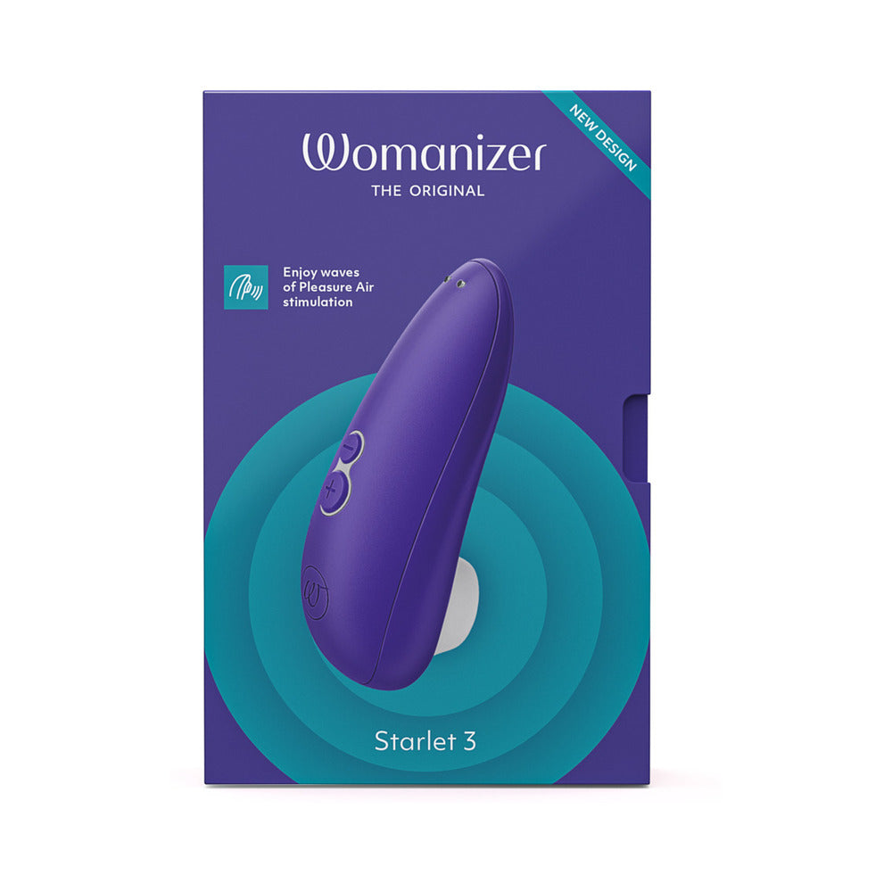 Womanizer Starlet 3 Rechargeable Silicone Compact Pleasure Air Clitoral Stimulator Indigo - Fantasies Boutique