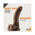Blush Dr. Skin Glide Realistic 7 in. Self-Lubricating Dildo with Balls & Suction Cup Brown - Fantasies Boutique