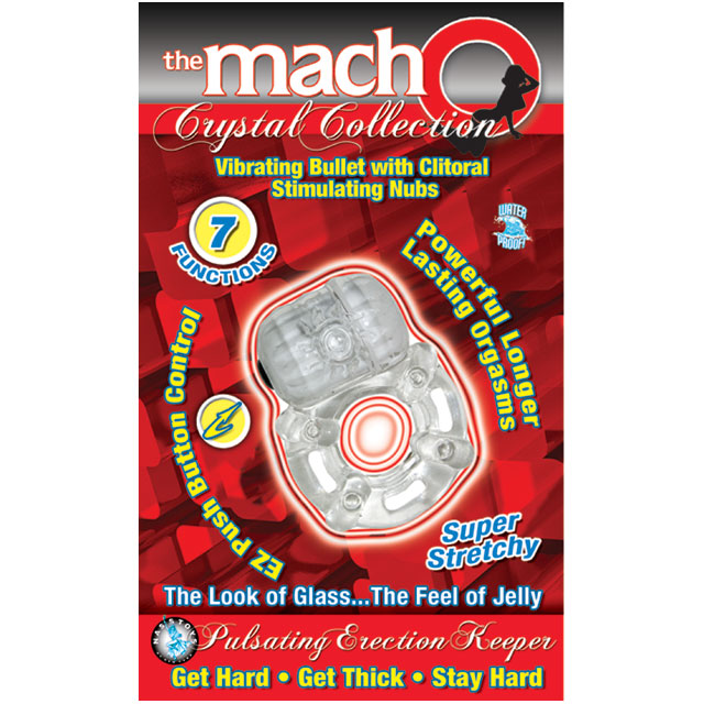 Macho Crystal Coll Erection Keeper (Clear) - Fantasies Boutique