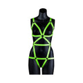 Ouch! Glow in the Dark Full-Body Harness Neon Green L/XL - Fantasies Boutique