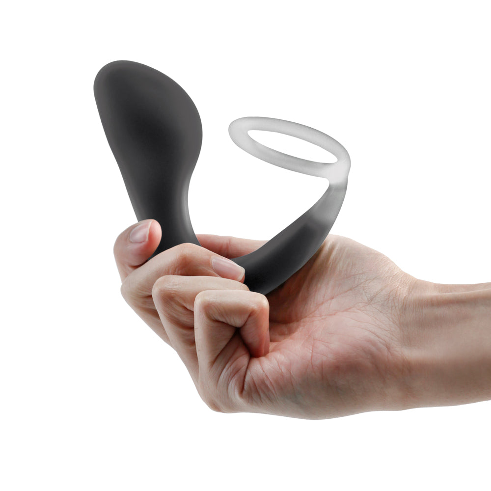 Renegade Slingshot Cock Ring & Prostate Stimulator Black - Fantasies Boutique