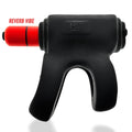 Hunkyjunk Revhammer Cock & Shaft Ring with Bullet Vibrator Tar Ice - Fantasies Boutique