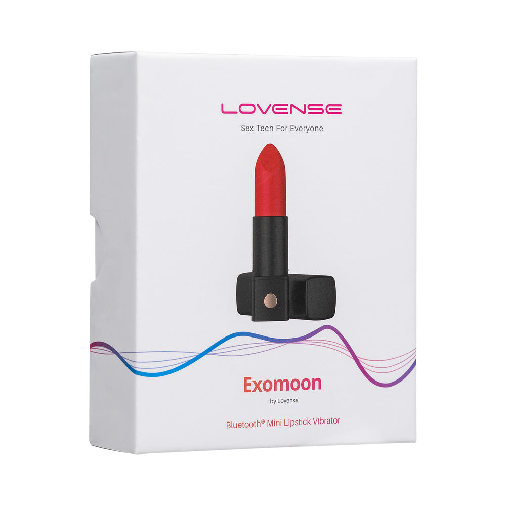 Lovense Exomoon Bluetooth Mini Lipstick Vibrator - Fantasies Boutique