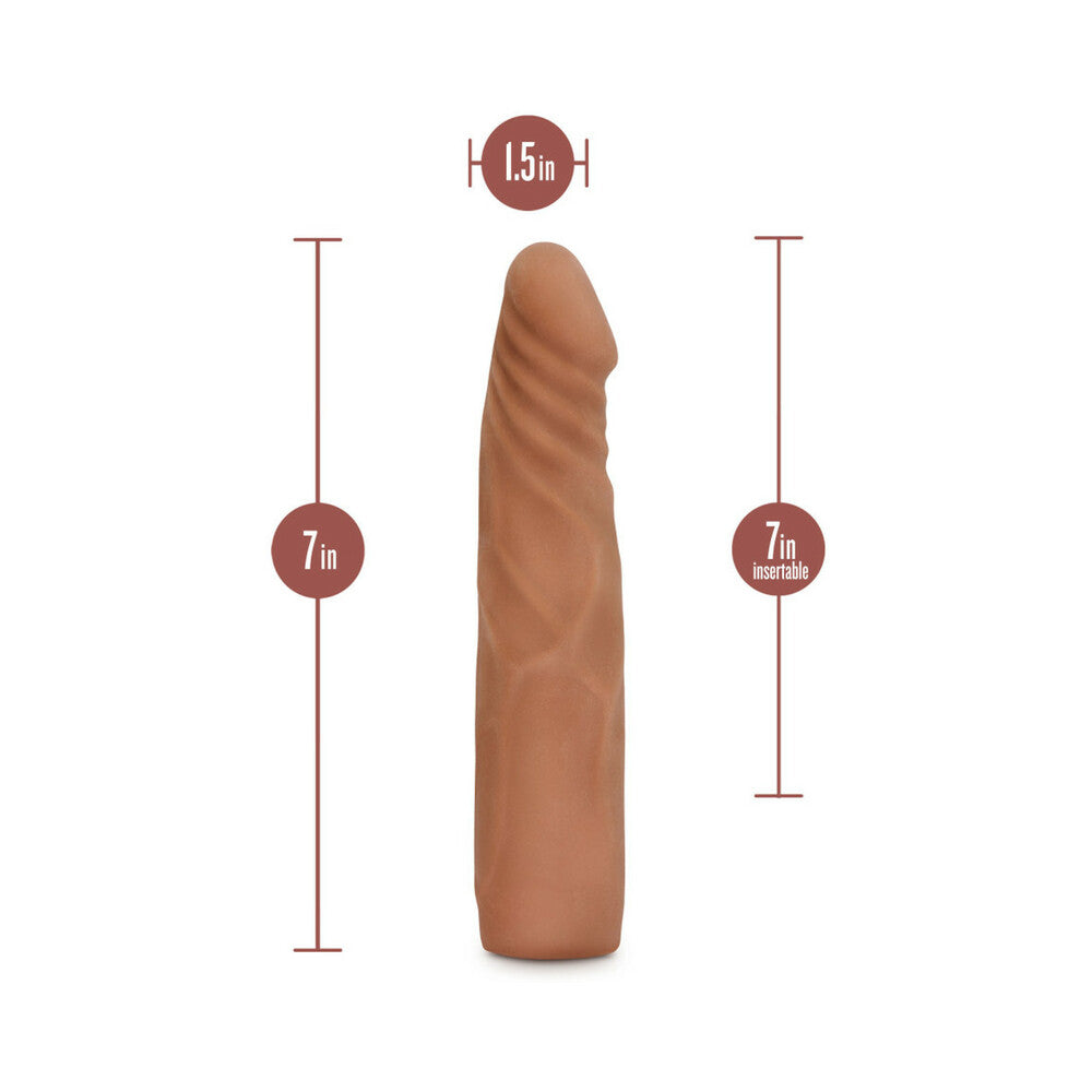 Au Naturel Antonio 7.5 in. Posable Dual Density Dildo Tan