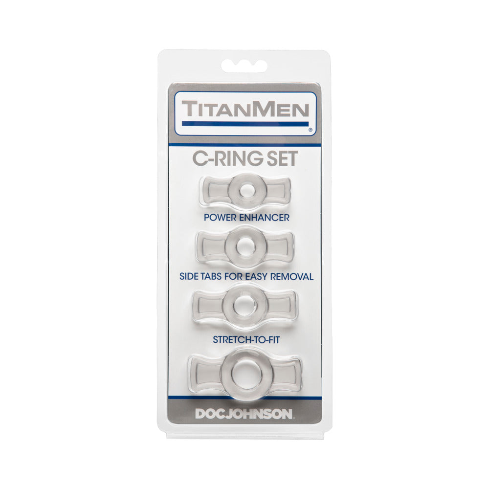 TitanMen - Cock Ring Set Clear - Fantasies Boutique