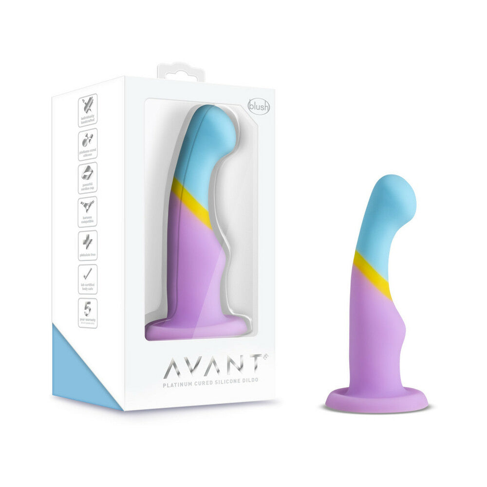 Avant D14 Heart Of Gold 6 in. Silicone Dildo Multicolor - Fantasies Boutique