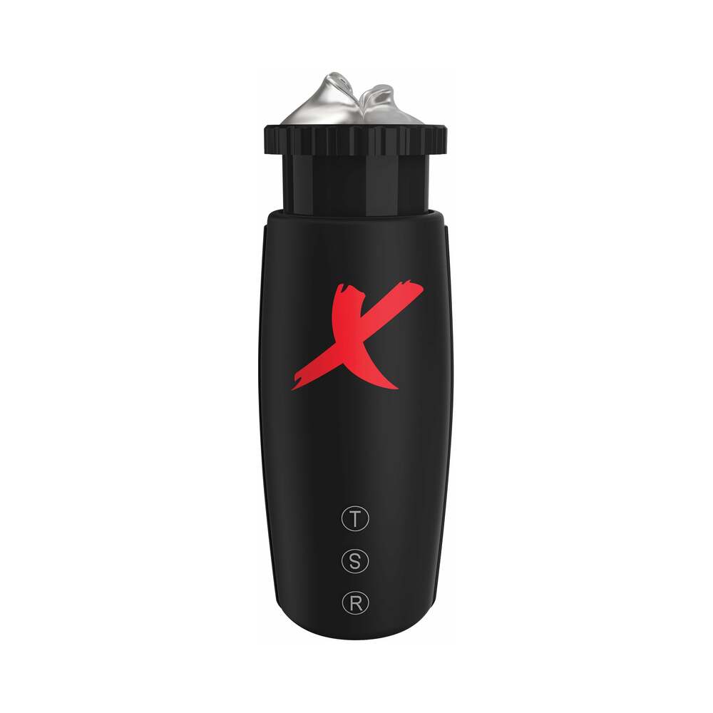 PDX Elite Moto-Bator Thrusting Suction Masturbator Clear/Black - Fantasies Boutique