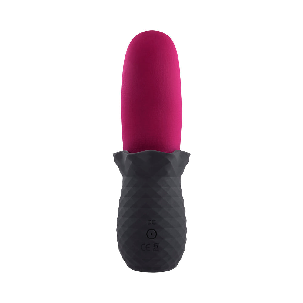 Selopa Tongue Teaser Vibe Rechargeable Silicone Pink Black - Fantasies Boutique