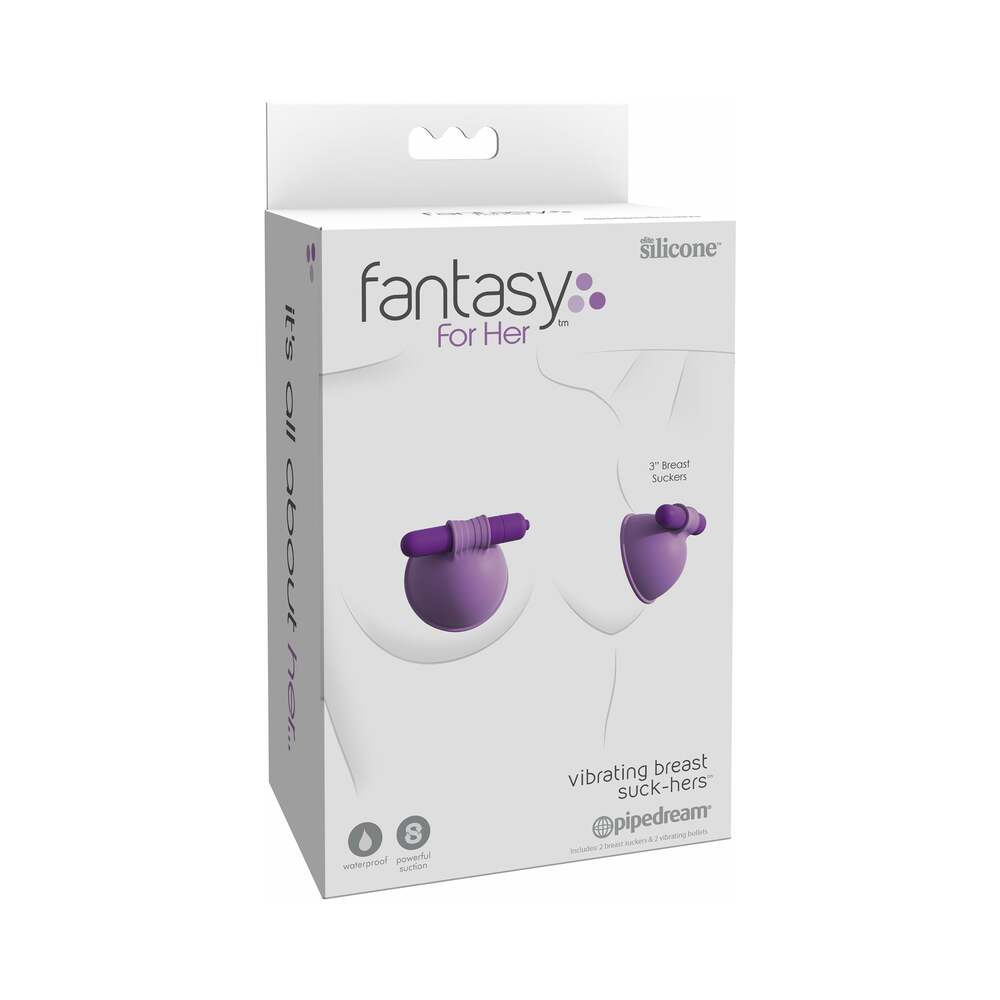 Fantasy For Her Silicone Vibrating Breast Suck-Hers Purple - Fantasies Boutique
