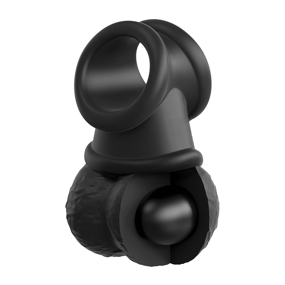 King Cock Elite Deluxe Silicone Body Dock Kit Beige/Black - Fantasies Boutique