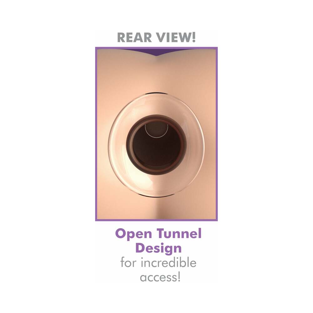 Pipedream Anal Fantasy Elite Collection Mega Anal Gaper Glass Tunnel Plug Clear - Fantasies Boutique