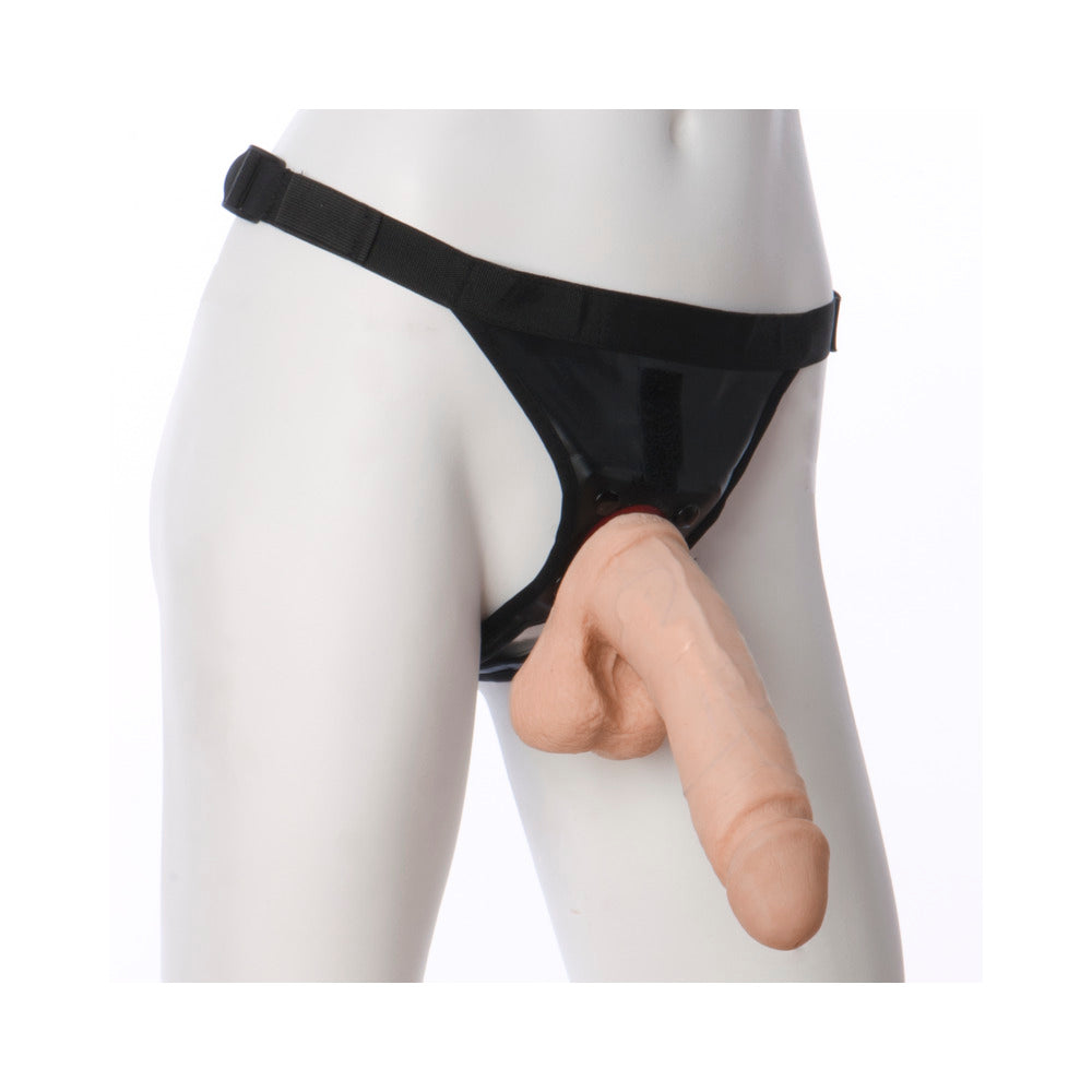 Vac-U-Lock - 8-Inch ULTRASKYN Cock - With Ultra Harness White - Fantasies Boutique