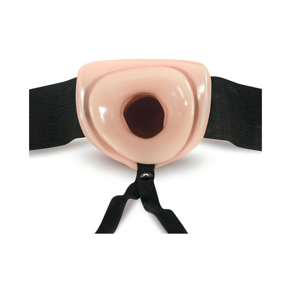 Dr. Skin 6 in. Hollow Strap On Beige