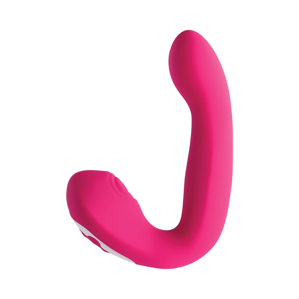 Evolved Buck Wild Rechargeable Silicone Dual Stimulator Pink - Fantasies Boutique