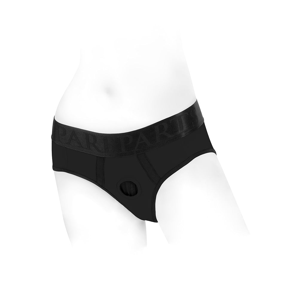 SpareParts Tomboi Nylon Briefs Harness Black Size L - Fantasies Boutique